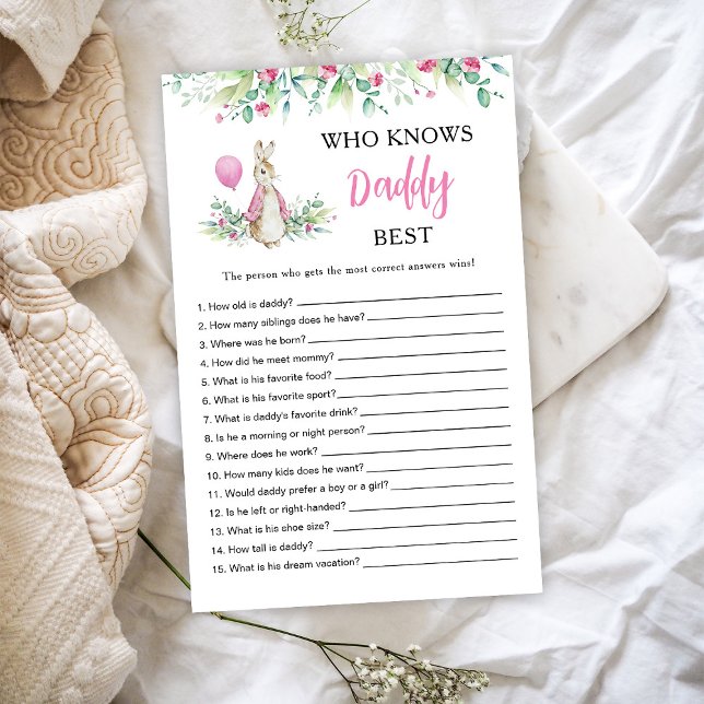 Papier Peter Rabbit Qui connaît Daddy meilleur jeu (Créateur téléchargé)