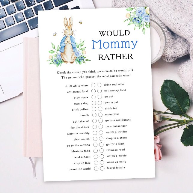 Papier Peter Rabbit Voudrait Maman Plutôt Bébé Jeu (Créateur téléchargé)