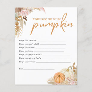 Papier Petit Baby shower Boho Citrouille Wives for Baby