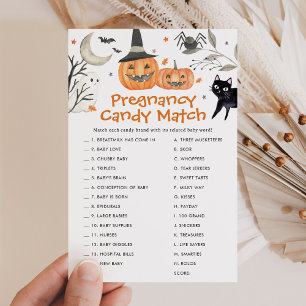 Papier Petit Baby shower Boo Grossesse Bonbons Match Jeu