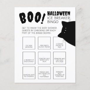 Papier Petit Boo Halloween Baby shower Ice Breaker Bingo