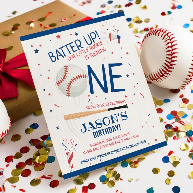 Papier Petit budget de baseball pour la recrue Invitation (Créateur téléchargé)