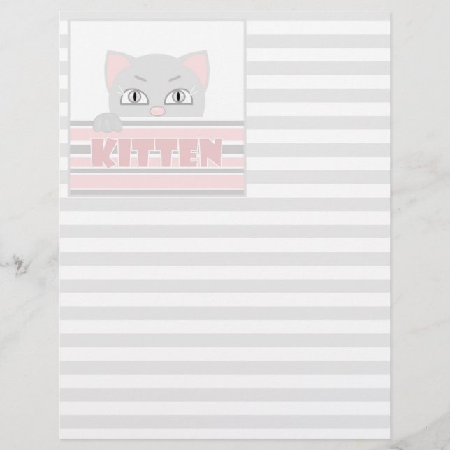 Papier Petit chaton (Devant)