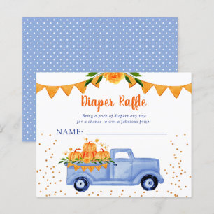 Papier Petit Citrouille à café bleu budget Raffle