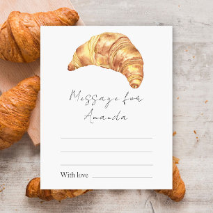 Papier Petit Croissant Anniversaire Message capsule heure
