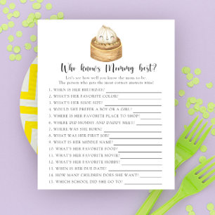 Papier Petit Dumpling Qui connaît maman mieux