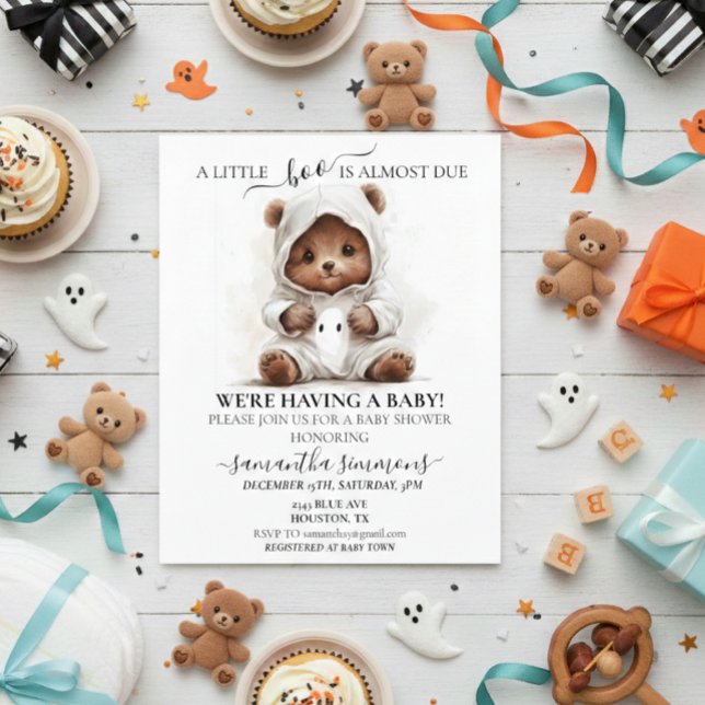 Papier Petit Fantôme Halloween Bébé ours (Créateur téléchargé)