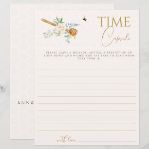 Papier Petit miel doux Baby shower temps Capsule