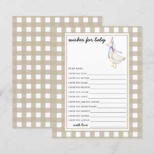 Papier Petit vœu de l'oie pour bébé