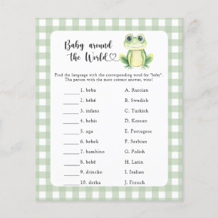 Papier Petite grenouille - Bébé autour du Monde