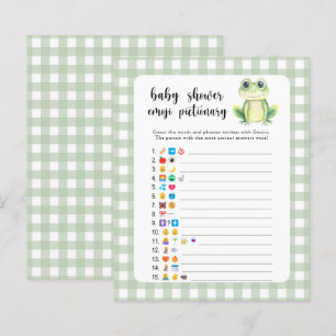Papier Petite grenouille - jeu de pictionary emoji pour b