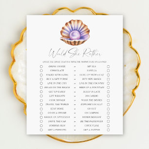 Papier Petite perle baby shower voudrait-elle Plaire jeu