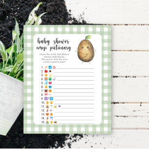Papier Petite pomme de terre - jeu de pictionary emoji po