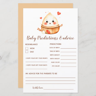 Papier Petite prévision et conseil sur le Baby shower de