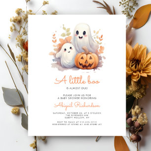 Papier Petits fantômes citrouille automne shower pour béb