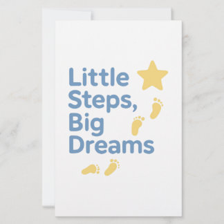 Papier Petits Pas Grands Rêves Typographie Inspirante D