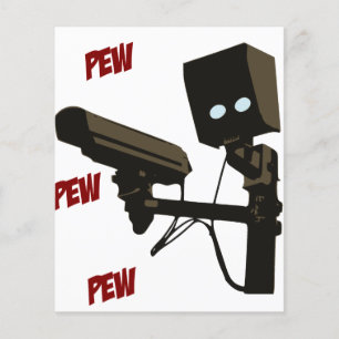 Papier Pew Pew Pew Laser Radar Gun Robot