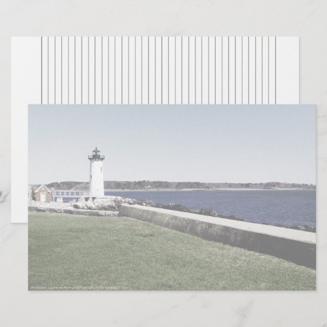 Papier Phare de Portsmouth (Devant / Derrière)