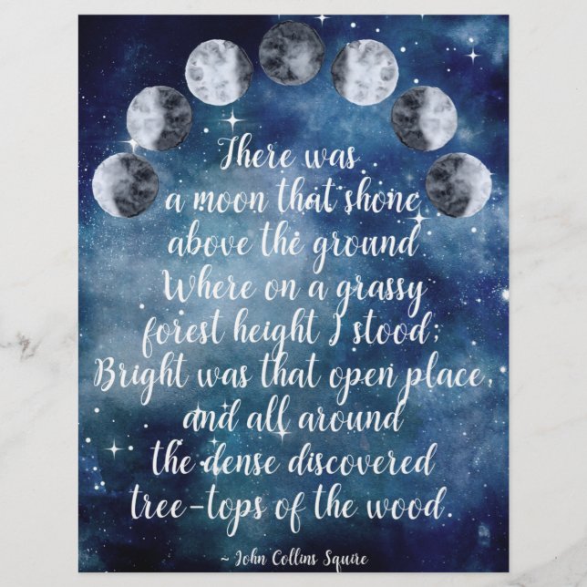 Papier Phases de la lune Mystic Scrapbook (Devant)