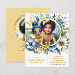 Papier Photo Anniversaire Little Black Fairy African Prin