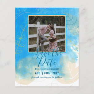 Papier PHOTO BUDGET MARIAGE SAVE DATES - Boho Abstrait