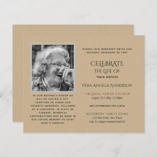 Papier PHOTO BUDGÉTAIRE Célébration des INVITATIONS à la 