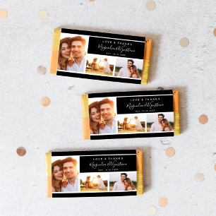 Papier Photo Collage Mariage Favor Candy Bar Wrapper