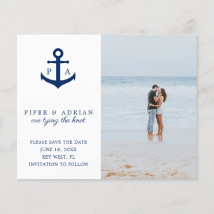 Papier Photo d'ancre nautique budget mariage à conserver