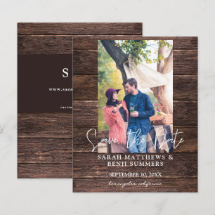 Papier Photo du budget sur Wood B Rustic Enregistrer la d