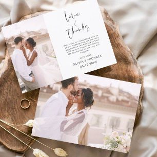 Papier Photo du Mariage budgétaire Merci