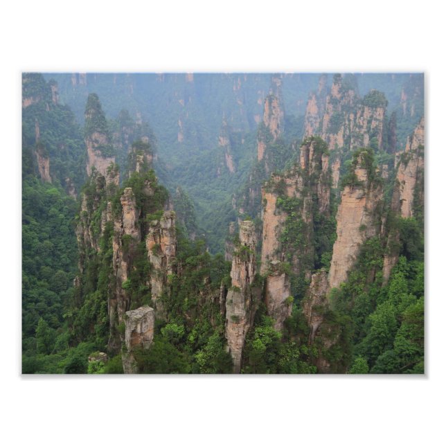 Papier photo du parc national des forêts de Zhangj (Devant)