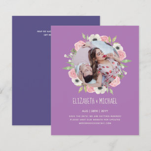 Papier PHOTO Engagement Invitations de parties Annonces
