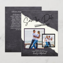 PHOTO Enregistrer La Date - Script manuscrit Moder