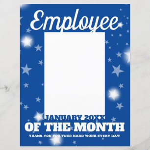 Papier photo insérer employé du mois en-tête JAN