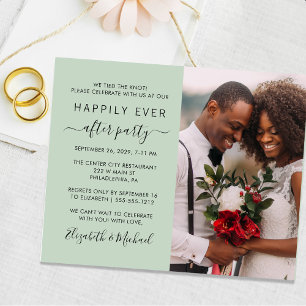 Papier Photo mariage Heureusement Jamais Après Sage Invit