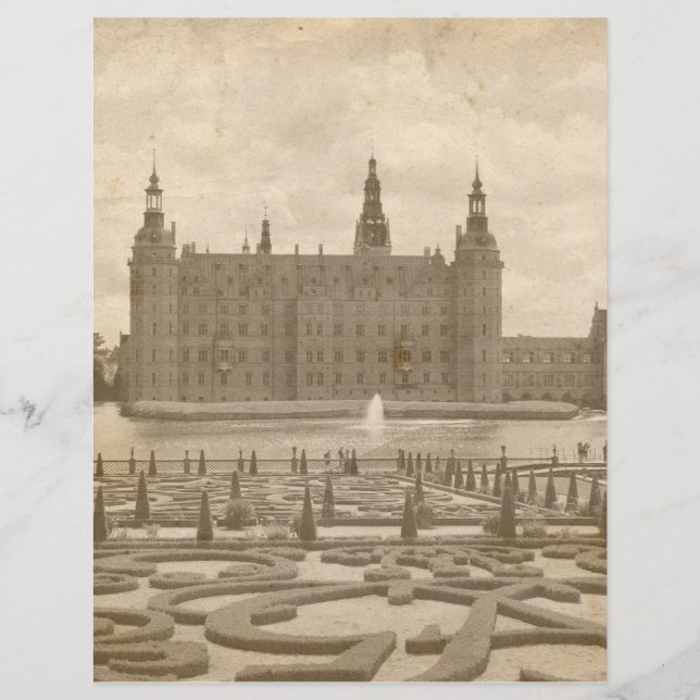 Papier photo vintage Sepia Castle (Devant)