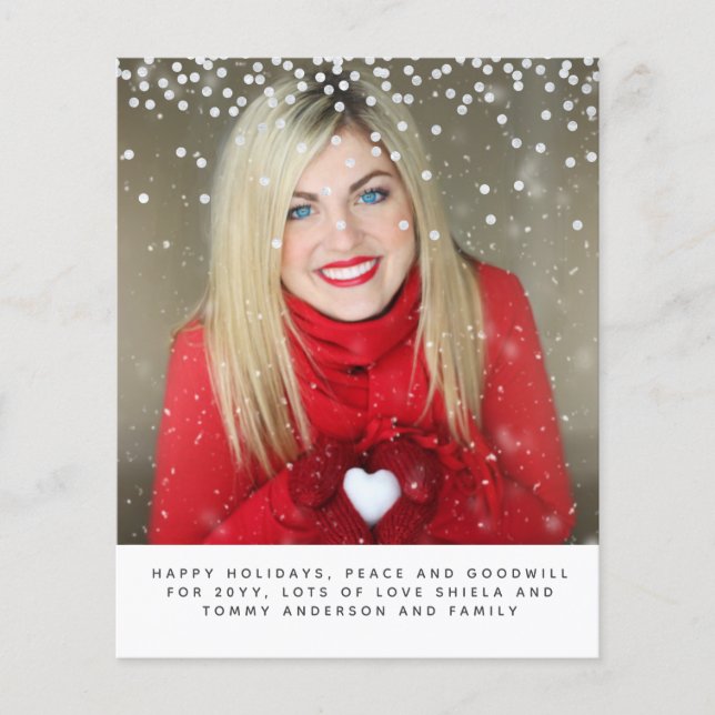 Papier Photographie de Noël Budget Année en révision Lett (Devant)