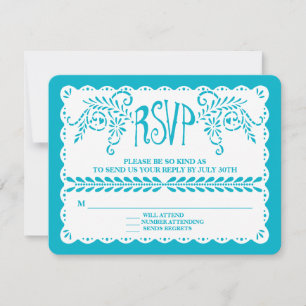 Papier Picado RSVP Blue Pool Fiesta Mariage Banniè