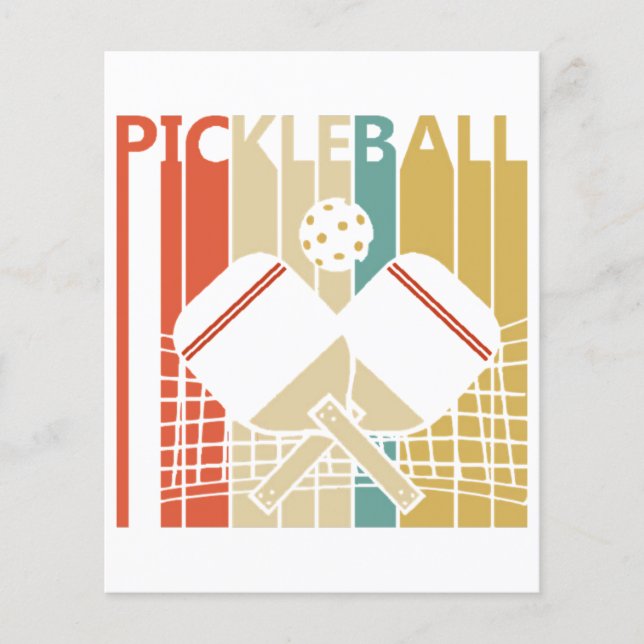 Papier Pickleball vintage (Devant)