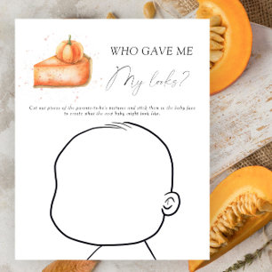 Papier Pie citrouille - Qui m'a donné mon look baby game