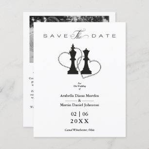 Papier Pièces d'échecs Mariages bon marché King & Queen e