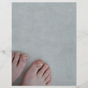 Papier pieds sableux