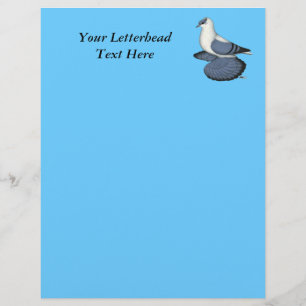 Papier Pigeon hirondelle bleu