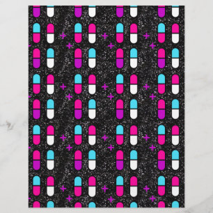Papier pilules de parties scintillant rose
