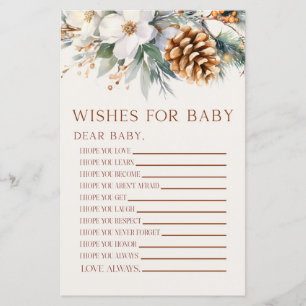 Papier Pine Tree Floral Désire Pour Baby shower Jeu