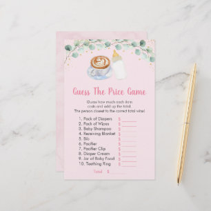 Papier Pink Baby Brasse Du Café Devinez Le Jeu De Prix