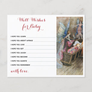 Papier Pink Fairy Blessing Wives for Baby Card