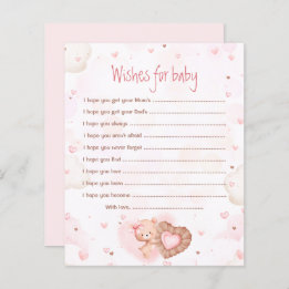 Papier Pink Heart Wives For Baby Baby shower Game