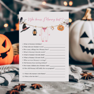 Papier Pink Little Boo Halloween Qui connaît maman meille