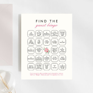 Papier Pink Love Shack Fiance Trouver L'Invité Jeu De Bin